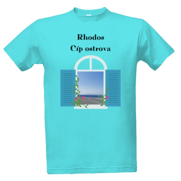 Tričko s potiskem Rhodos ostrov